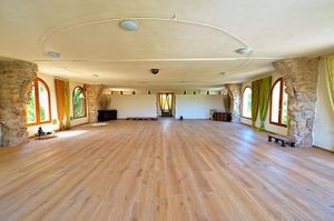 Sala Alaya for events and yoga and meditation at Alaya Retreat Centre in Torrelles De Foix