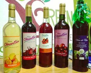 Variety of wine made in Nicaragua at Green Store in Leon