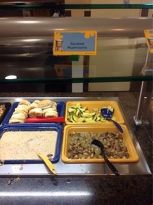 Sautéed mushrooms...soo good at Legoland - Bricks Family Restaurant in Carlsbad