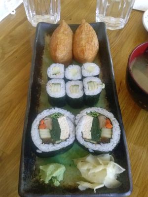 sushi lunch combo at Cha-Ya in Berkeley