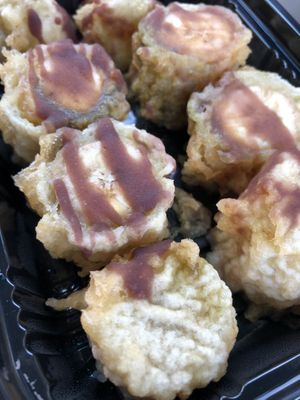 Yellow Moon fried banana, a delicious dessert  at Cha-Ya in Berkeley