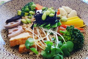 Rice bowl  at Cha-Ya in Berkeley