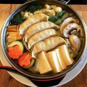 Taku-Sui (noodle soup with goyza and veggies).  at Cha-Ya in Berkeley