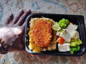 Curry Brown rice combo. My number one fav! at Cha-Ya in Berkeley