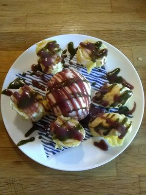 Tempura fried banana with a side of vanilla ice cream at Cha-Ya in Berkeley