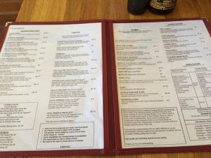 large menu at Cha-Ya in Berkeley