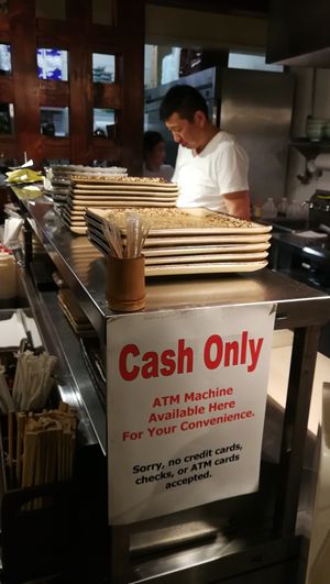 cash only at Cha-Ya in Berkeley