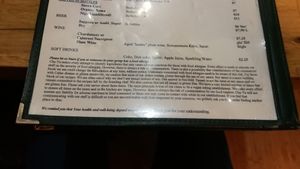 Disclaimer at Cha-Ya in Berkeley