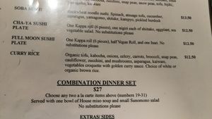 the combination dinner set is worth it! at Cha-Ya in Berkeley