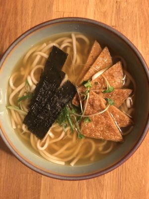 Seasoned Tofu Pockets & Soba Noodles at Cha-Ya in Berkeley