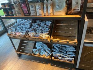 Crisps at Foyles Bookshop Cafe in London