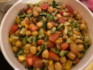Chickpea salad - delicious! (Take away) at Veganersworld 莘咖哩  in Tainan