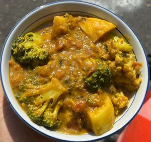 Potato Broccoli: Seasonal Curry with full of flavor and taste  at Veganersworld 莘咖哩  in Tainan