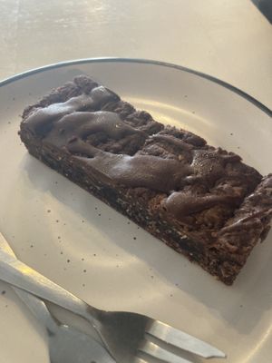 Vegan brownie  at Munch in Palmerston North