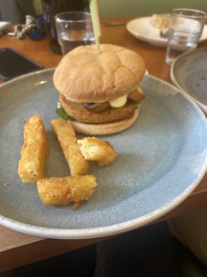 Tofu burger  #Veganuary at Munch in Palmerston North