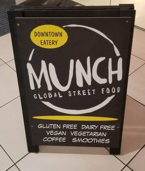 Look for their sandwich board.... at Munch in Palmerston North