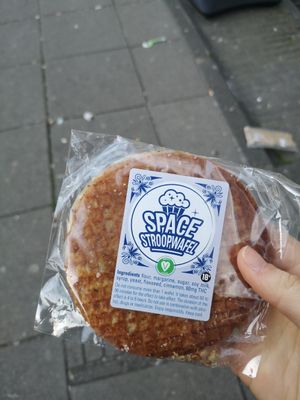 Space Stroopwafel containing 0.5g of weed at Abraxas in Amsterdam