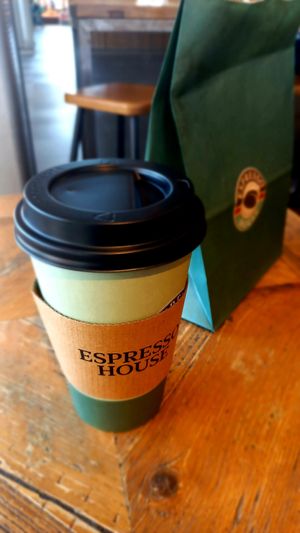 Matcha latte at Espresso House - Oslo S Flytogterminalen in Oslo