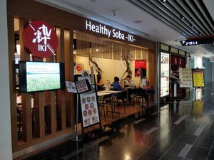 Front view is restaurant at Healthy Soba IKI in Central Singapore