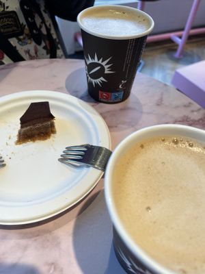 What’s left of the tiramisu slice!   at Lucy's Cheesecakes in Amsterdam