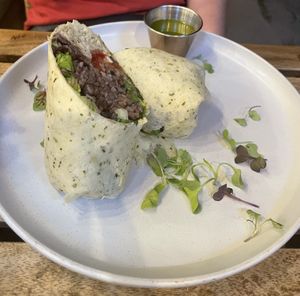 Vegan | mariachi wrap   at Café Del Mar in Bocas Del Toro