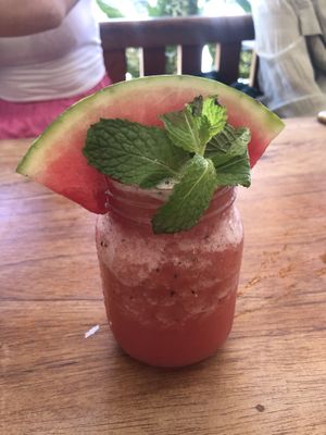 Watermelon juice   at Café Del Mar in Bocas Del Toro
