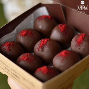 Need a gift?
Our blissballs can be packed in a cute box so you can give them as gifts :) at Anima Pastelería in Vina Del Mar