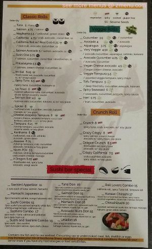 Vegan Cheese Avocado is amazing! at Sushi One in Portland