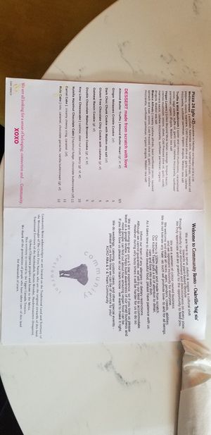 Description/dessert at Community Restaurant in Oakville