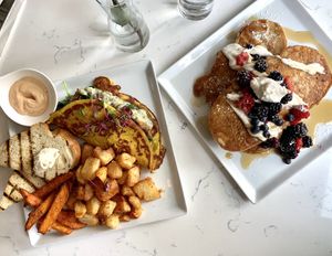 Omelette and French toast  at Community Restaurant in Oakville