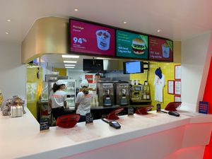 Fast food bar at Miami Burger Test Kitchen in Reading