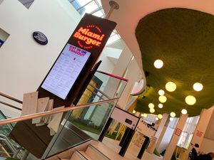 Trendy decor  at Miami Burger Test Kitchen in Reading