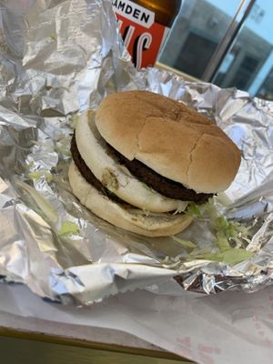 Double burger at Miami Burger Test Kitchen in Reading