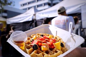 Waffles at ROOTED in Pleasant Hill