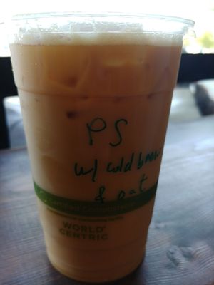 Pumpkin Spice Oat Milk Latte at ROOTED in Pleasant Hill