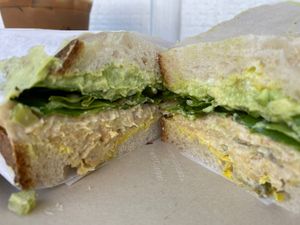 Plant snap picnic sandwich  at ROOTED in Pleasant Hill