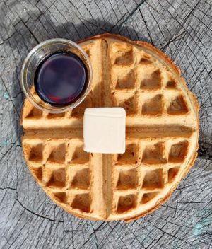 Plain Jane. All Waffles gluten free at ROOTED in Pleasant Hill