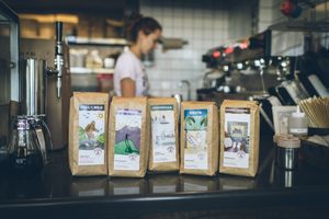 organic, fair trade coffee  at ROOTED in Pleasant Hill