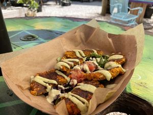 Awesome falatones appetizer (our fave) at Aguacate in Miami