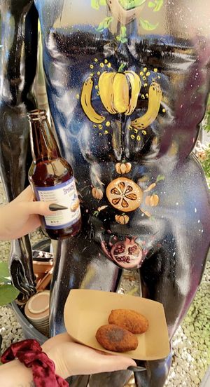 Kombucha, croquetas, and art! at Aguacate in Miami