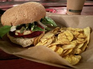 Burger at Aguacate in Miami