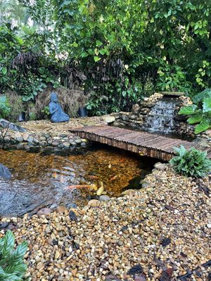 Zen garden at Aguacate in Miami