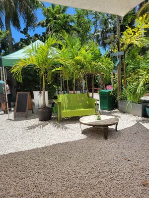 Relaxing area at Aguacate in Miami