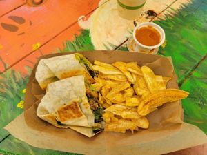 Breakfast burrito at Aguacate in Miami