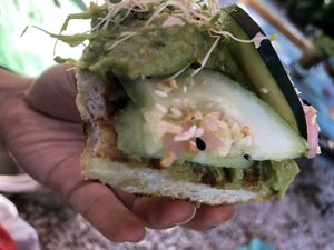 Avocado toast   at Aguacate in Miami