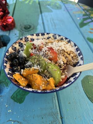 Açaí bowl (accommodating to food allergies)  at Aguacate in Miami