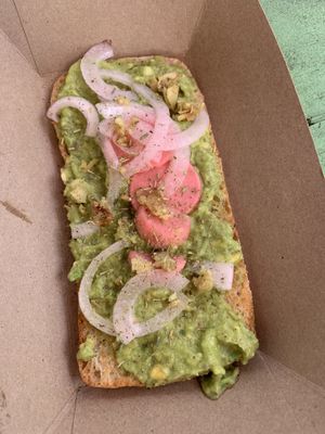Avo toast at Aguacate in Miami