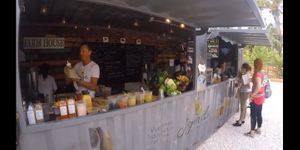 Shipping container concept at Aguacate in Miami