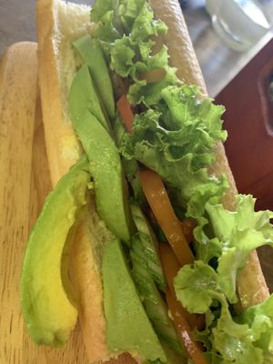 Avocado baguette  at Brother Bong in Siem Reap