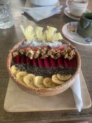 Green smoothie bowl  at Brother Bong in Siem Reap